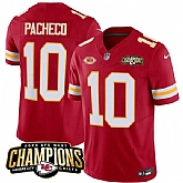Men & Women & Youth Kansas City Chiefs #10 Isiah Pacheco Red 2023 F.U.S.E. AFC West Champions With NKH Patch Vapor Untouchable Limited Jersey,baseball caps,new era cap wholesale,wholesale hats